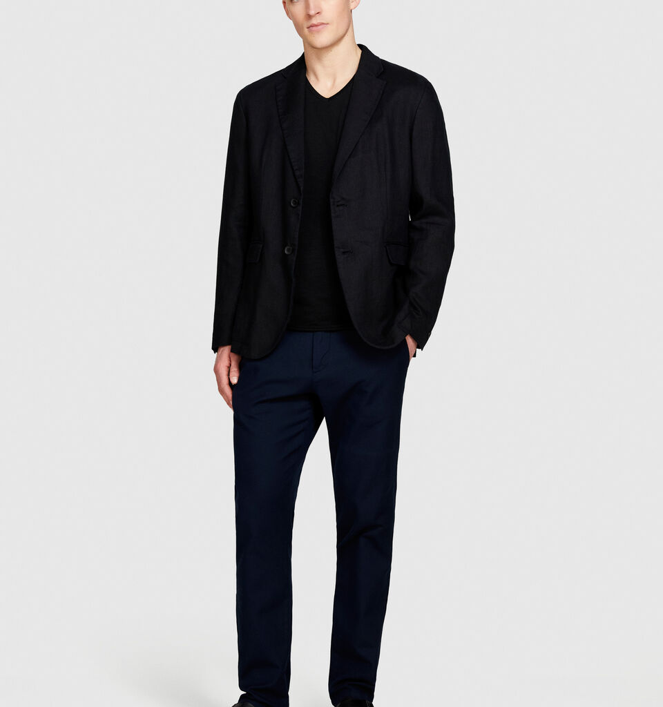 Slim fit t-shirt - men's short sleeve t-shirts - Black | Sisley image number 1